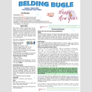 Belding Bugle Newsletter, January-March 2023 Edition